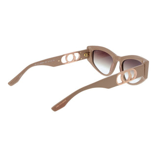 Beige Azetat-Sonnenbrille