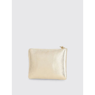 Goldene Leder-Clutch