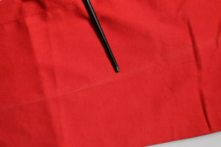 Pantalones chinos casuales rojos acampanados de tiro medio