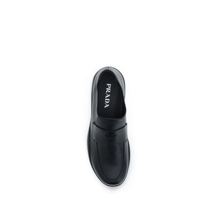 Mocasines slip-on de piel de becerro negra Bos Taurus