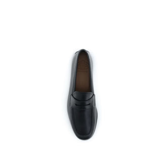 Mocasines slip-on de piel de becerro negra Bos Taurus