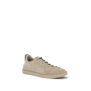 Graue Low-Top-Sneakers aus Gummi