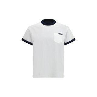 Weißes Baumwoll-T-Shirt
