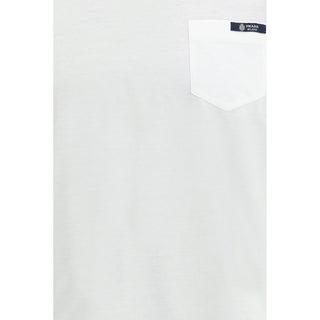 Weißes Baumwoll-T-Shirt