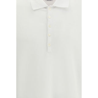 White Cotton Polo Shirt