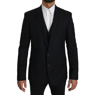 Blue Viscose Two-Piece Suit