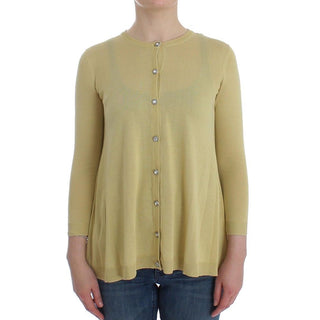 Zweifarbiger Seidencardigan