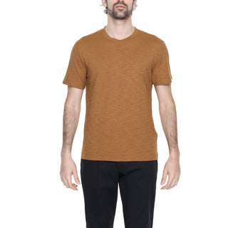 Braunes Baumwoll-T-Shirt