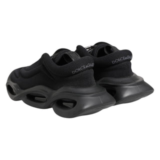 Zapatillas negras sin cordones de corte bajo Wave