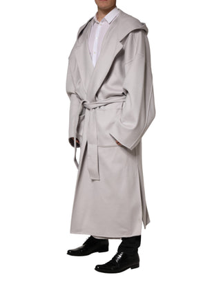 Off White Taillierter Langer Trenchcoat Herren Jacke