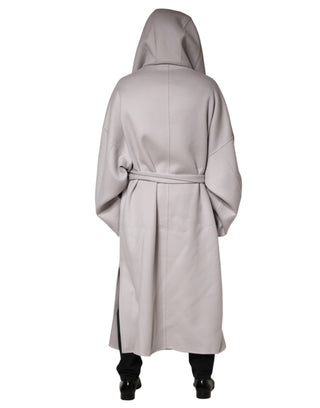 Off White Taillierter Langer Trenchcoat Herren Jacke