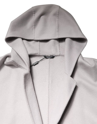 Off White Taillierter Langer Trenchcoat Herren Jacke