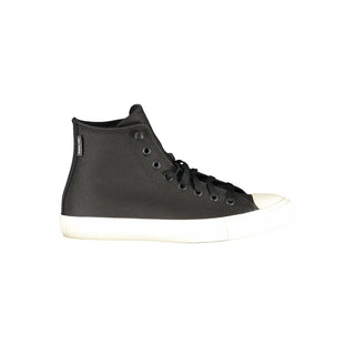 Zapatillas unisex de cuero negro