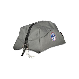 Grigio Polyester Men Beauty Case