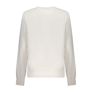 Weißes Baumwoll-Sweatshirt für Damen