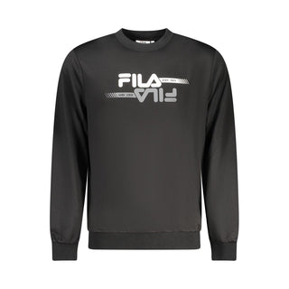 Sudadera para hombre de poliéster negra