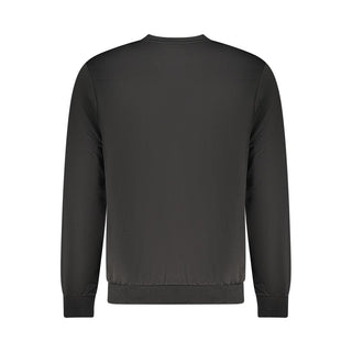 Sudadera para hombre de poliéster negra