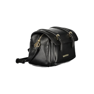 Bolso de poliuretano negro para mujer