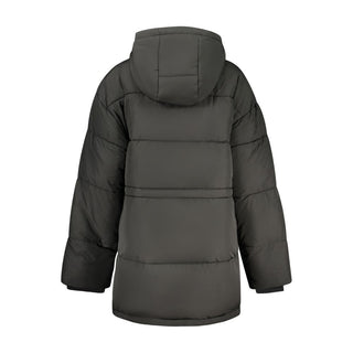 Schwarze Polyester-Damenjacke