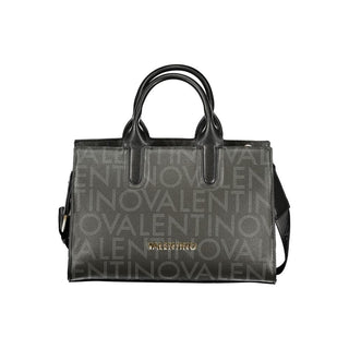 Damenhandtasche aus schwarzem Polyurethan