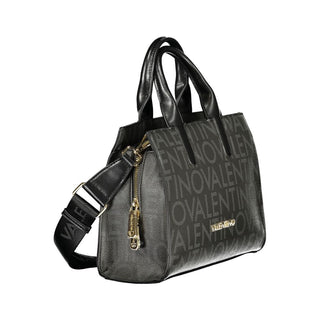 Damenhandtasche aus schwarzem Polyurethan