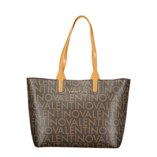 Brown Polyurethane Women's Bag
