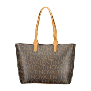 Brown Polyurethane Women's Bag