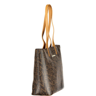 Brown Polyurethane Women's Bag