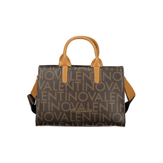 Brown Polyurethane Women's Bag