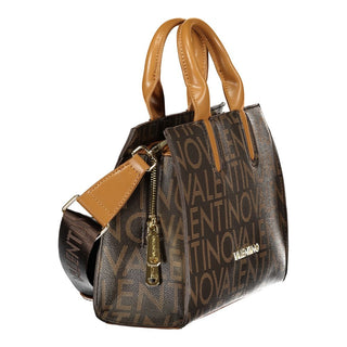 Brown Polyurethane Women's Bag