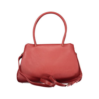 Rote Polyethylen-Handtasche