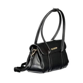 Black Polyurethane Women's Bag
