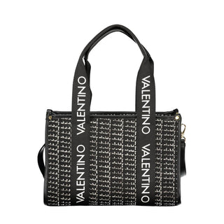 Black Polyester Women Bag