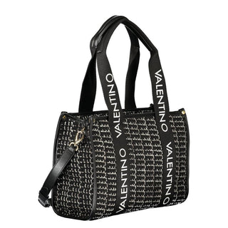 Black Polyester Women Bag