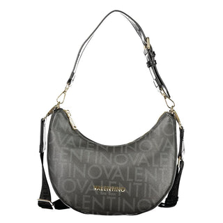 Schwarze Damenhandtasche aus Polyurethan