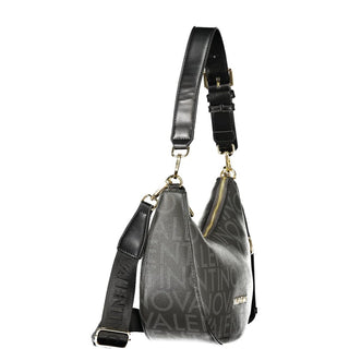 Schwarze Damenhandtasche aus Polyurethan