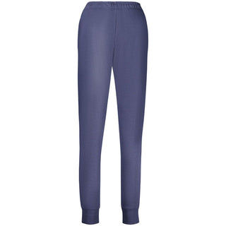 Pantalón de chándal azul de algodón orgánico para mujer