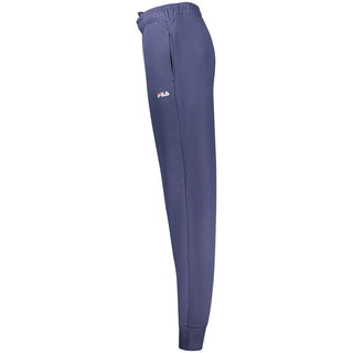 Pantalón de chándal azul de algodón orgánico para mujer