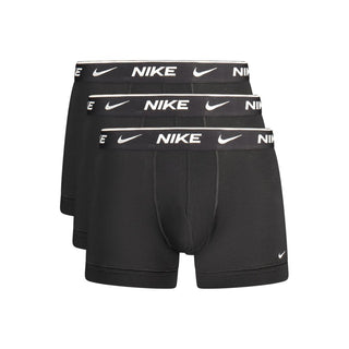 Boxer corto para hombre de algodón negro