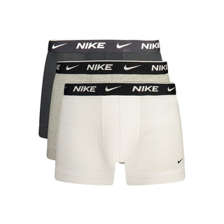 Boxer corto para hombre de algodón gris