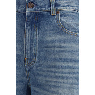 Blue Cotton Jeans Denim