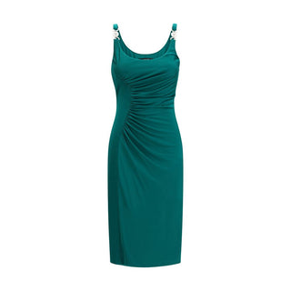Bicolor Viscose Casual Dress
