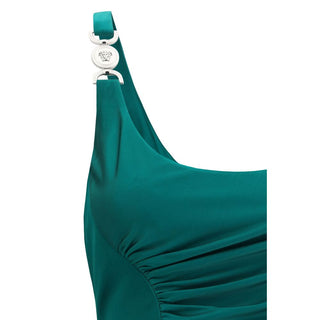 Zweifarbiges Viskose-Freizeitkleid