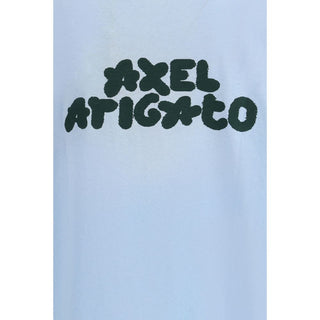 Blaues Stoff-T-Shirt