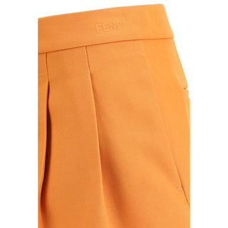 Orange Wool Oves Aries Bermuda Shorts