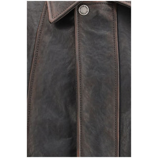 Brown Goatskin Bomber