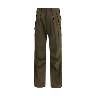 Zweifarbige Kaschmir-Cargohose